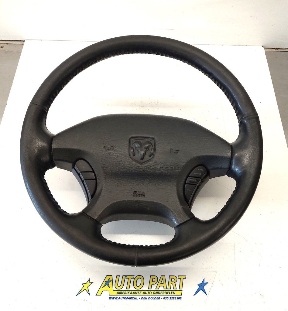 Dodge Ram 1500 leder stuurwiel 2002-2003, Auto-onderdelen, Gebruikt, PO Box 21-8004 | Auburn Hills, MI 48321-8004, Amerikaanse onderdelen