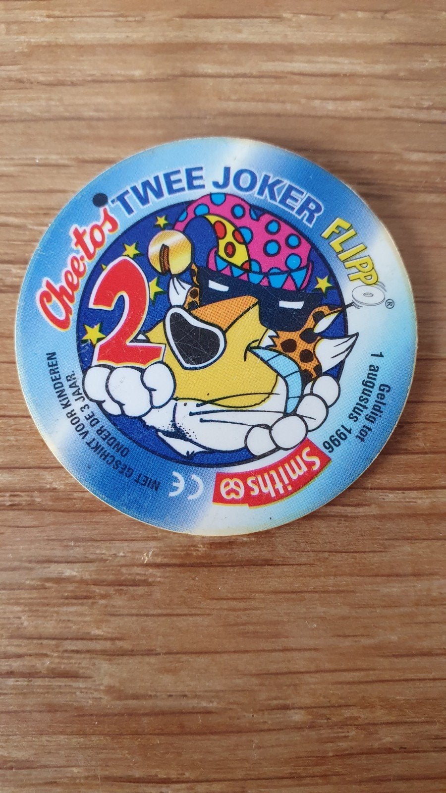 Zwarte stip error Joker Flippo 2 punten met groene poot Ches, Verzenden, Looney Tunes, Losse flippo's