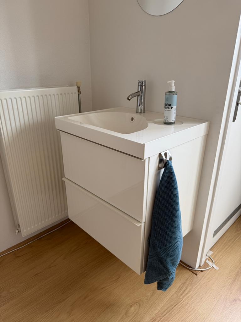 Wastafelmeubel met lades incl kraan Ikea, Ophalen, 50 tot 100 cm, Zo goed als nieuw, Minder dan 100 cm