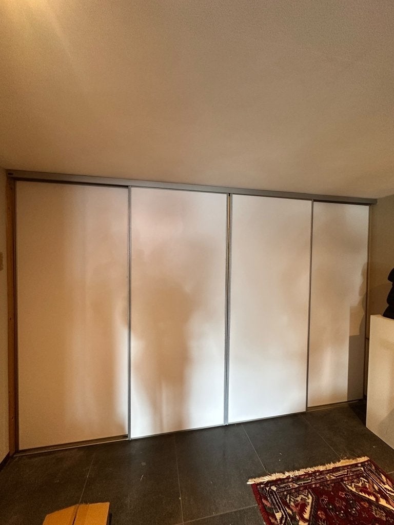 4 schuifdeuren, Doe-het-zelf en Verbouw, Ophalen, 80 tot 100 cm, Binnendeur, Zo goed als nieuw