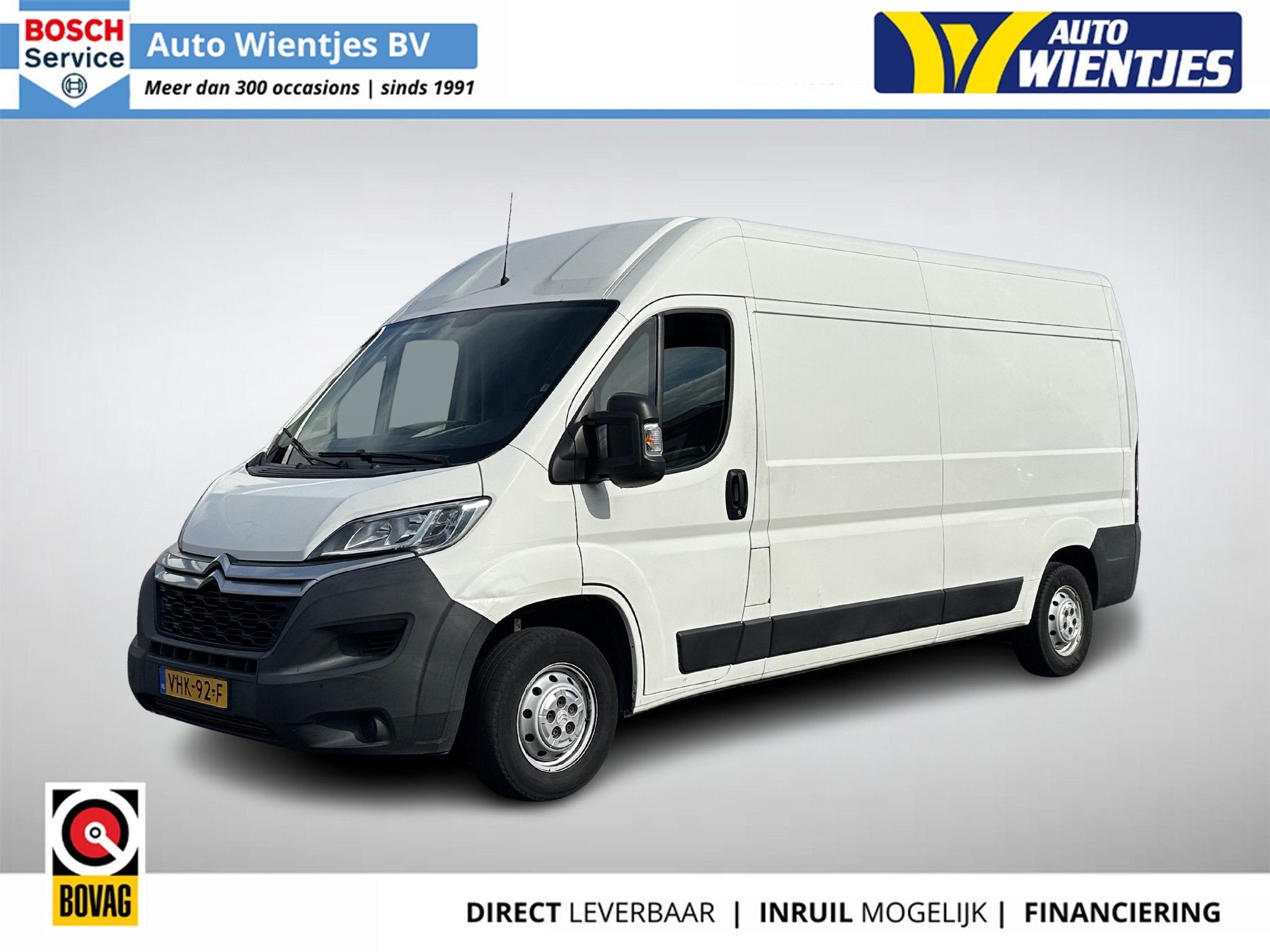 Citroen Jumper 2.0 BlueHDi | L3H2 Economy 3-Pers | Airco | C, Auto's, Voorwielaandrijving, 3300 kg, Gebruikt, Euro 6
