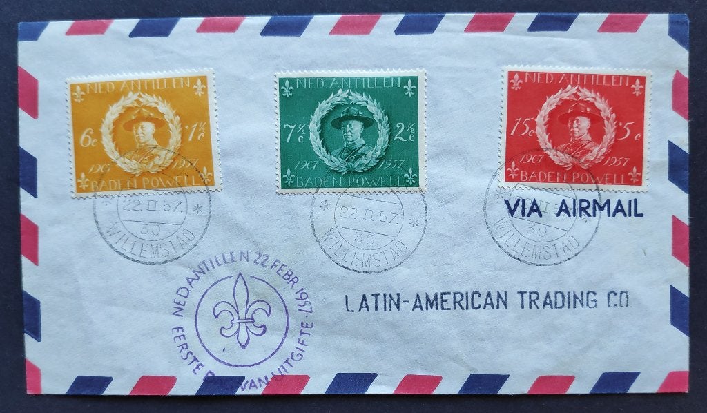 Nederlanse Antillen : Voorloper FDC VL15, Verzenden, Beschreven, Nederland
