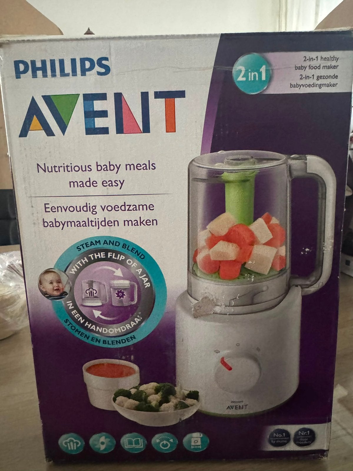 Philips avent babyvoedingmaker 2 in 1, Kinderen en Baby's, Babyvoeding en Toebehoren, Ophalen of Verzenden, Nieuw, Babyvoedingmaker