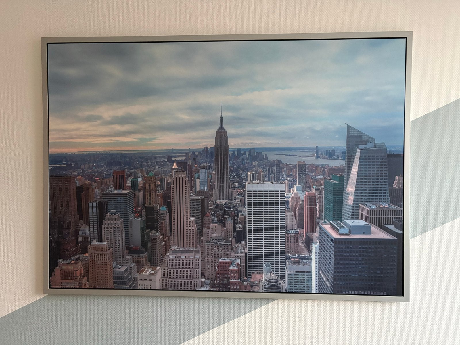IKEA VILSHULT Canvas New York skyline 140x100 cm, Ophalen, 125 cm of meer, 75 – 100, Print