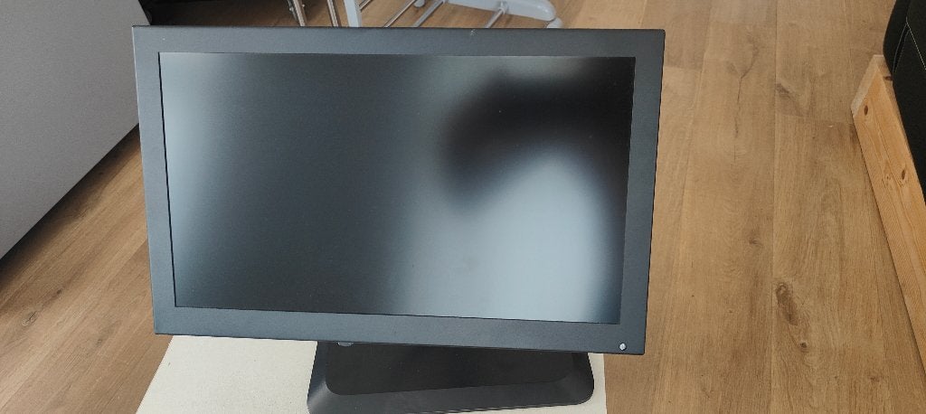 Beetronics 15-inch monitor op Neomounts-standaard te koop, Overige merken, IPS, HDMI, Ophalen of Verzenden