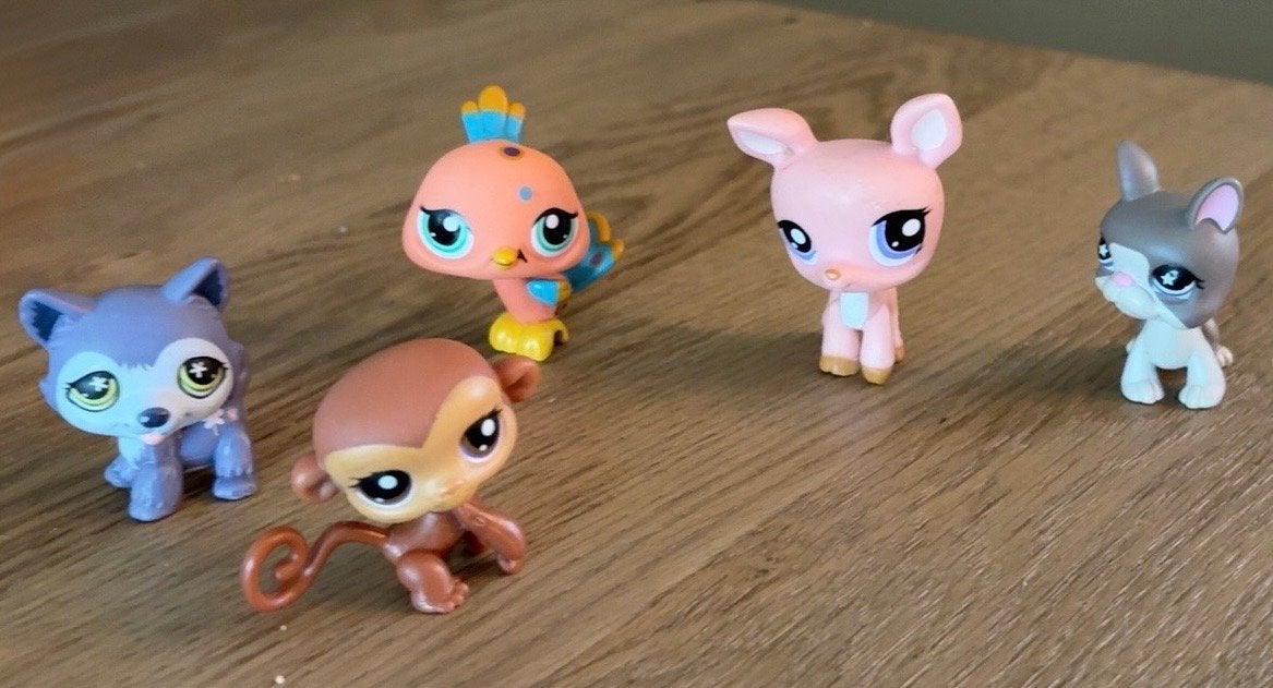 LPS Littlest Pet Shop figuren set van 5, Ophalen of Verzenden, Gebruikt