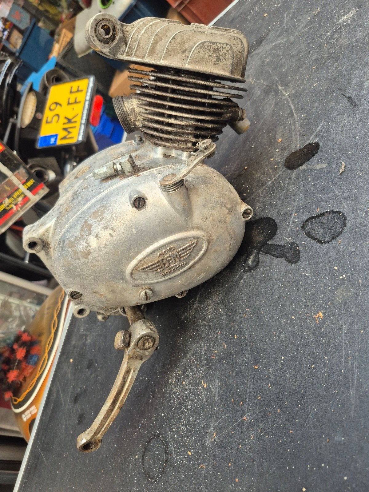 Bm motorblok hulpmotor, Fietsen en Brommers, Brommeronderdelen | Oldtimers, Ophalen of Verzenden, Gebruikt, Blok, Overige merken