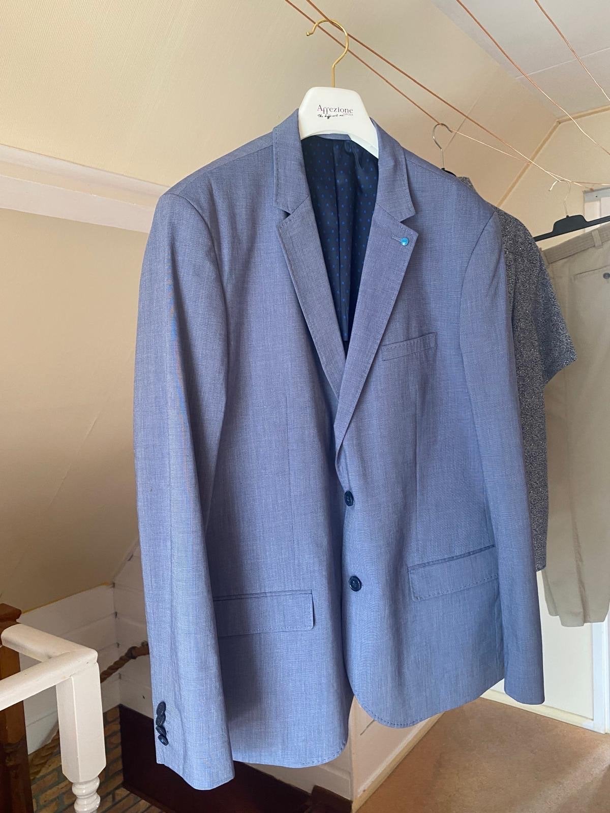 Mooi pak: Westbury Premium colbert, Angelo Litrico overhemd,, Ophalen of Verzenden, Zo goed als nieuw, Maat 52/54 (L), Blauw