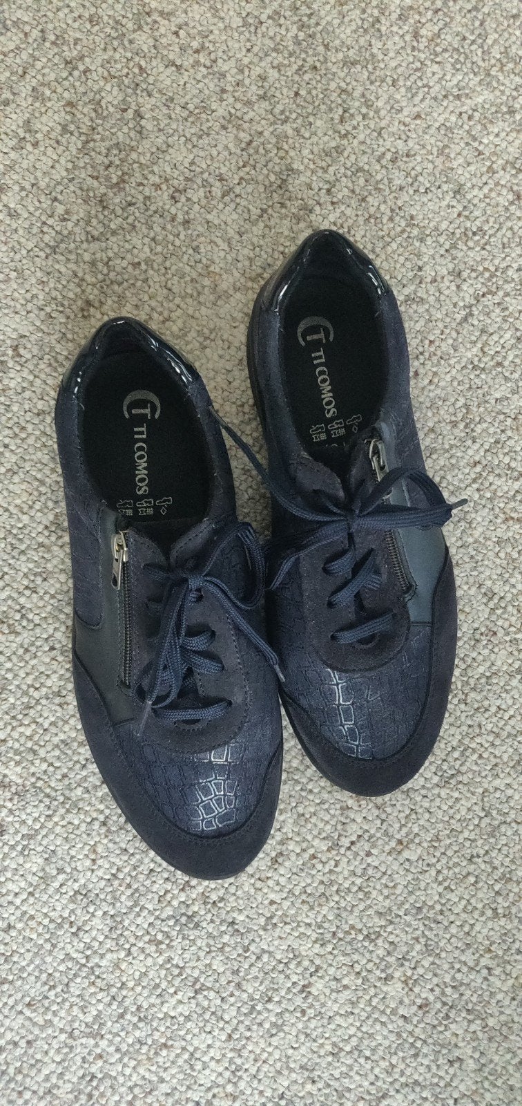 Ti Comos Sneakers - Donker Blauw - Maat 42 -  wijdte K, Blauw, Nieuw, Sneakers of Gympen, Ophalen of Verzenden