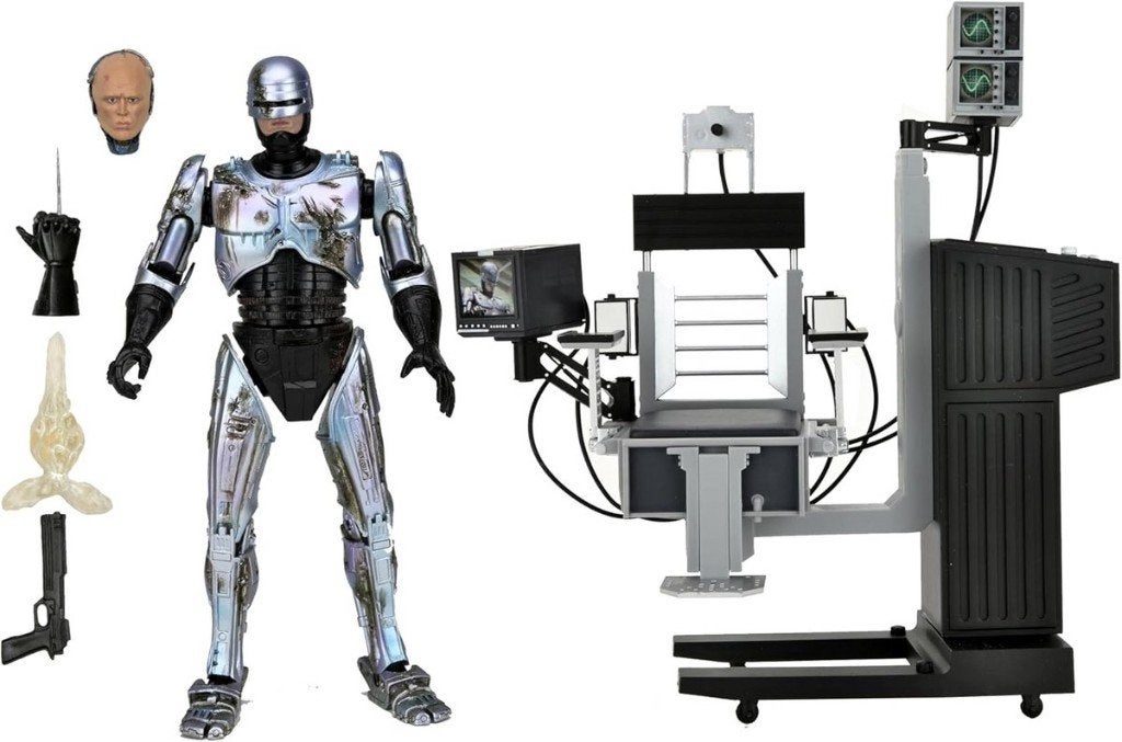 Robocop Ultimate Battle Damaged Robocop with Chair Figure, Heo, Nieuw, Ophalen of Verzenden, NECA