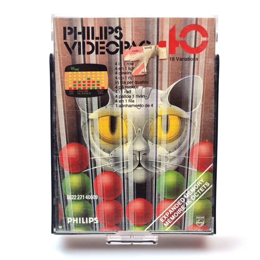 Philips Videopac Game: 40. 4 In A Row, Spelcomputers en Games, Games | Overige, Gebruikt