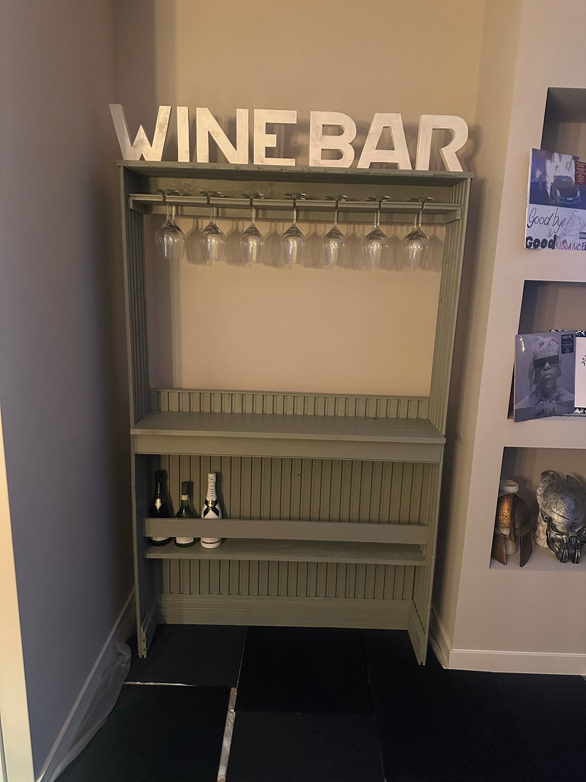 Wijnbar met LED-strip - Zonder glazen en flessen, Ophalen, Gebruikt, 5 tot 15 flessen, 75 – 100
