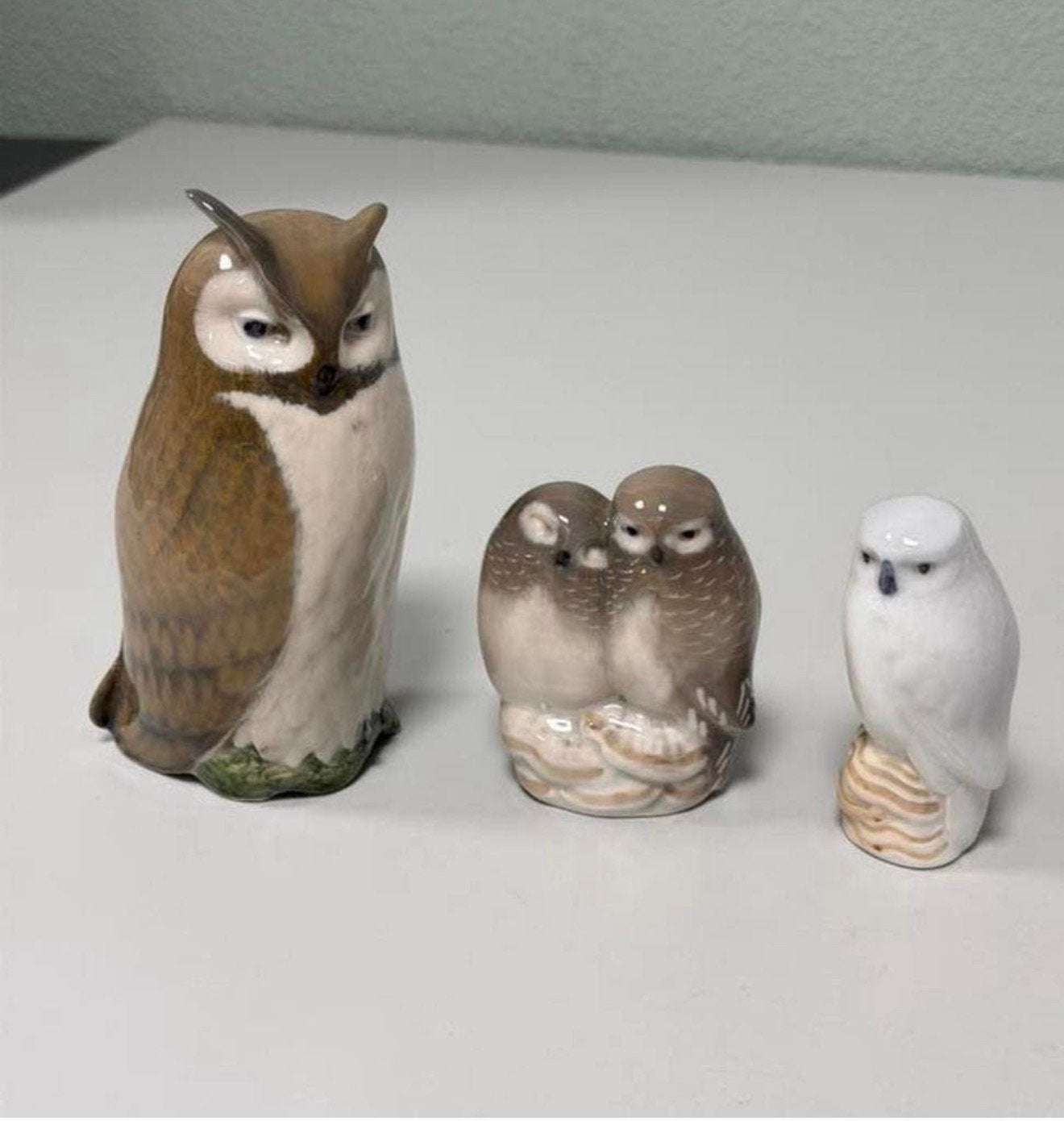 Royal Copenhagen uilen set 2999 834 1741 + B&G owl owls 3x, Ophalen of Verzenden, Zo goed als nieuw, Dier