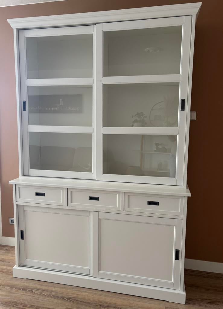 Ikea buffetkast wit, Huis en Inrichting, Kasten | Buffetkasten, Ophalen, Gebruikt, Met deur(en), 200 cm of meer