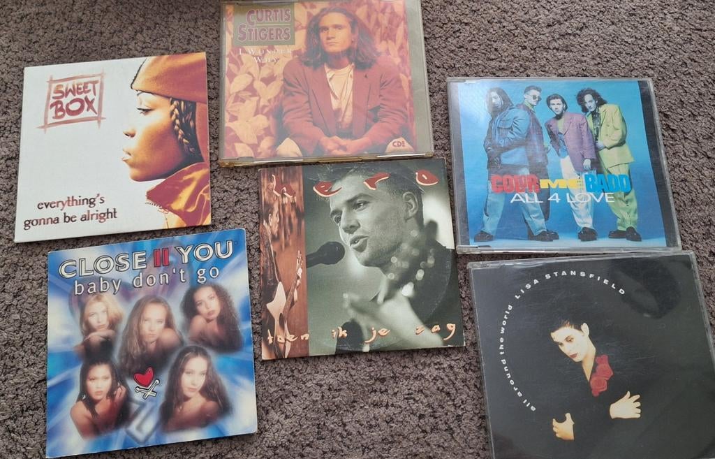Zes cd-singles uit de jaren 90, Cd's en Dvd's, Ophalen of Verzenden, Gebruikt, Pop