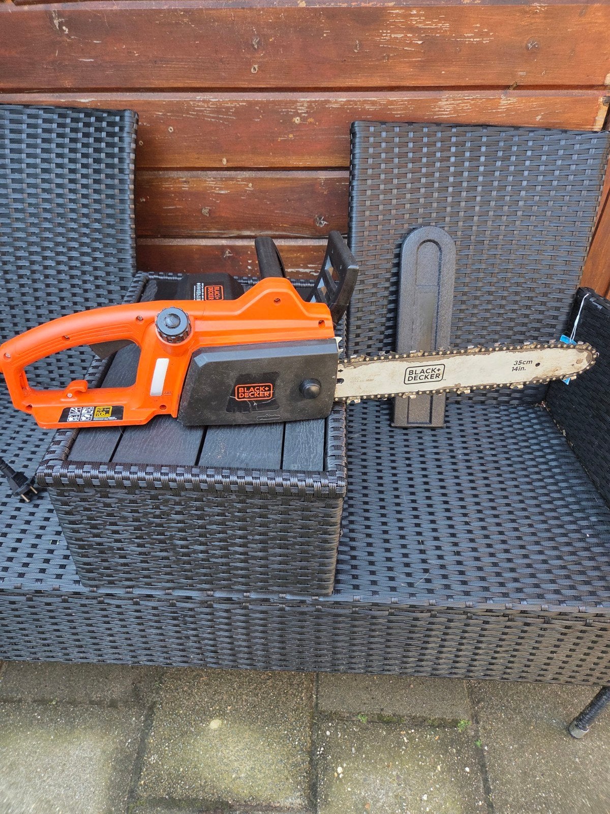 Black+Decker CS1835 elektrische kettingzaag 1800W, Gebruikt, 70 mm of meer, Black+Decker, Kettingzaag