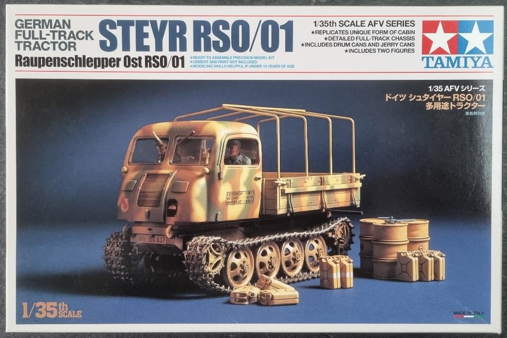 Tamiya 1:35 #32404 WWII Steyr Raupenschlepper Ost RSO/01, Hobby en Vrije tijd, 1:32 tot 1:50, Overige typen, Nieuw, Ophalen of Verzenden