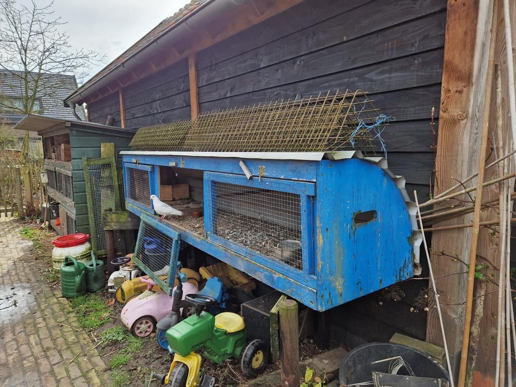 Hok voor konijnen, cavia's, duiven, jonge kippen, etc., Dieren en Toebehoren, Ophalen, 60 tot 90 cm, Konijn, Hok