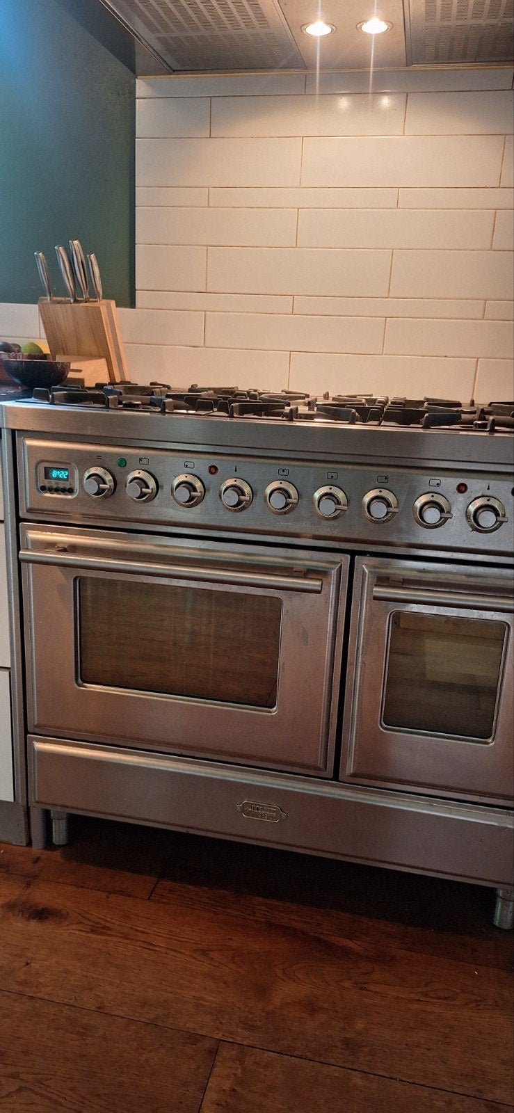 Boretti Majestic Fornuis 6-pits met Dubbele Oven, Witgoed en Apparatuur, Fornuizen, Ophalen, Gebruikt, 60 cm of meer, Gas