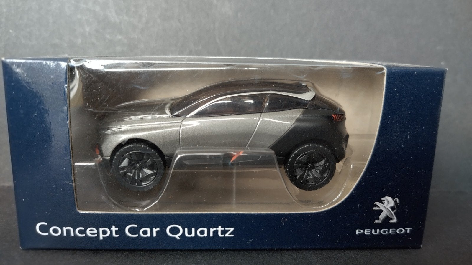 Peugeot Quartz Concept Gris 1:64 Norev 3inches Pol, Auto, Verzenden, ., Nieuw