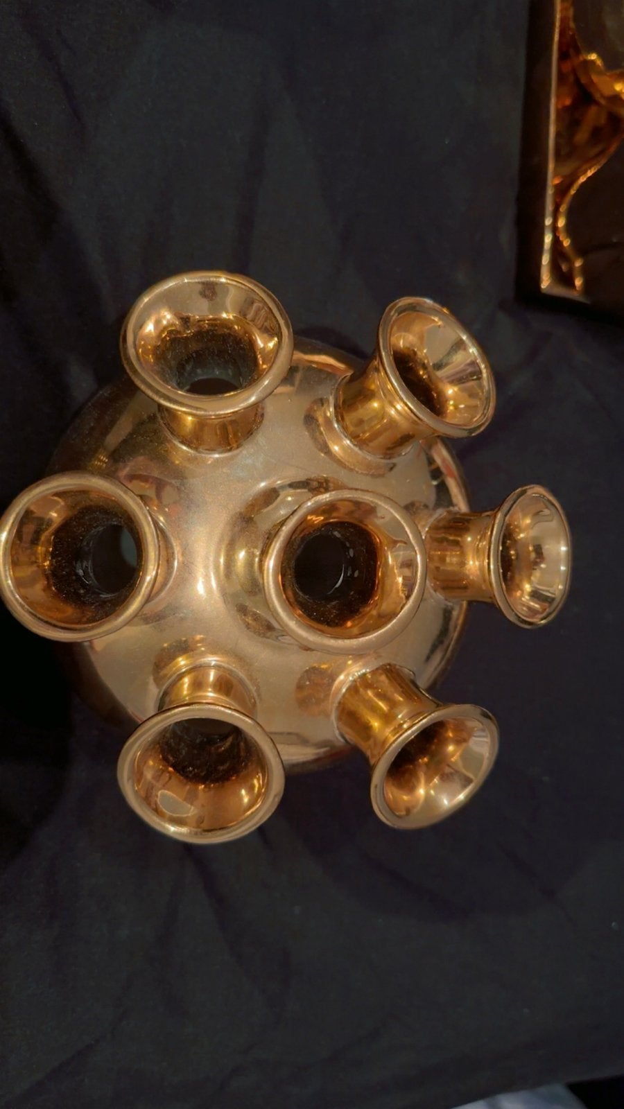 Gouden Tulpenvaas met Meerdere Openingen, Ophalen of Verzenden