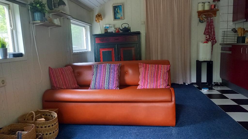 Vintage (slaap)bank, Ophalen, 150 tot 200 cm, Vintage, Tweepersoons
