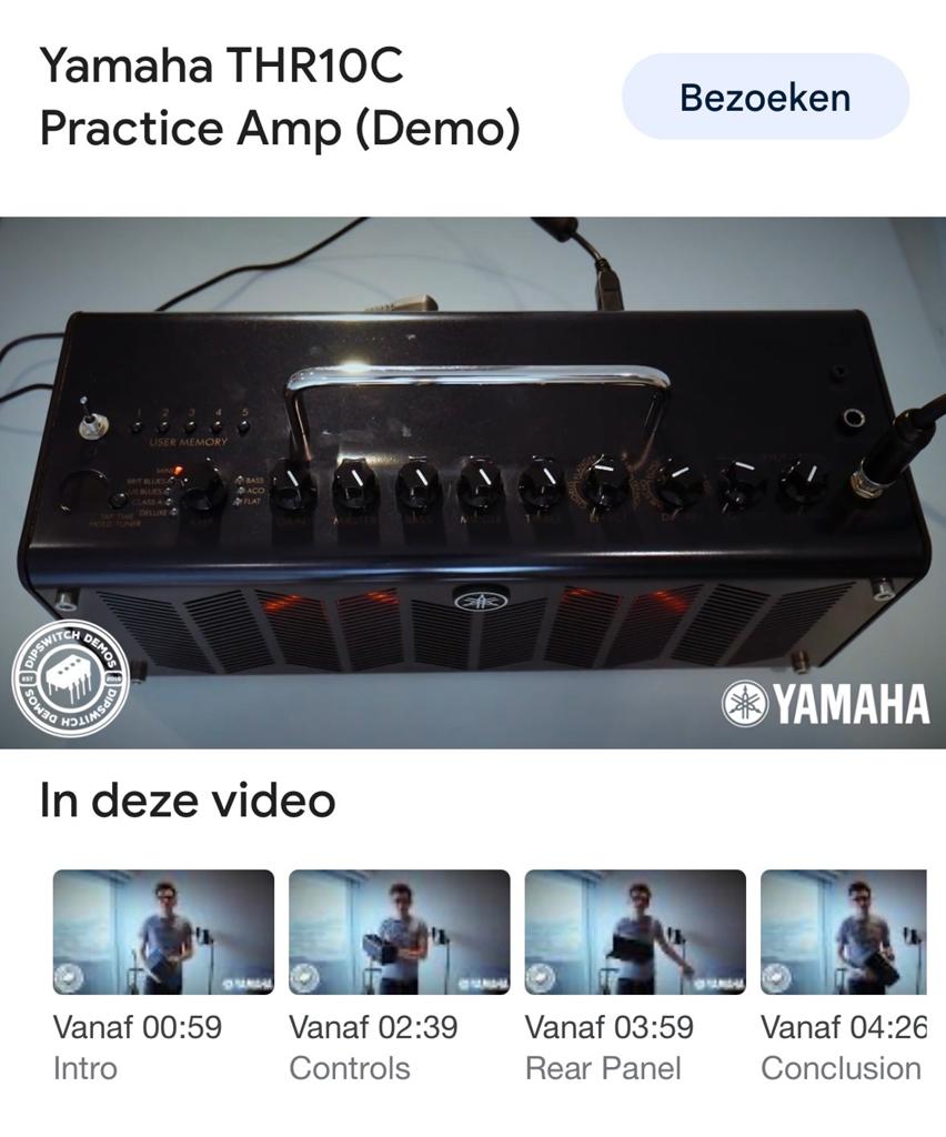 Yamaha THR10C Practice Amp (zwart), Muziek en Instrumenten, Ophalen, Zo goed als nieuw, Gitaar, Minder dan 50 watt
