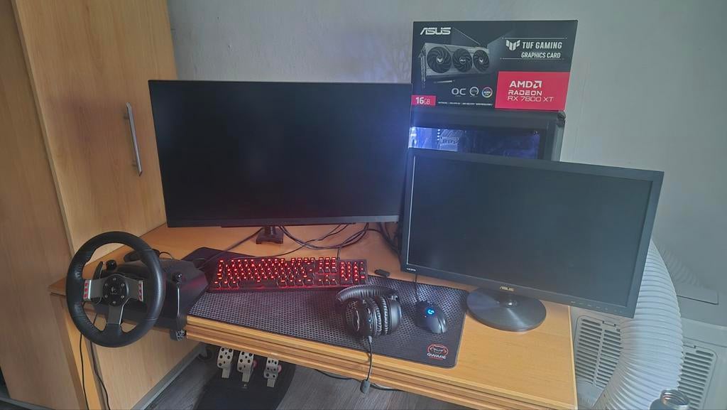 Gaming PC Set met Asus AMD Radeon RX 7900 XT TUF Gaming, Ophalen, Zo goed als nieuw, Gaming, SSD
