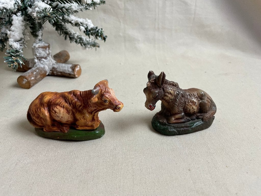 De os en de ezel composiet Italy kerststal, Diversen, Ophalen of Verzenden, Gebruikt