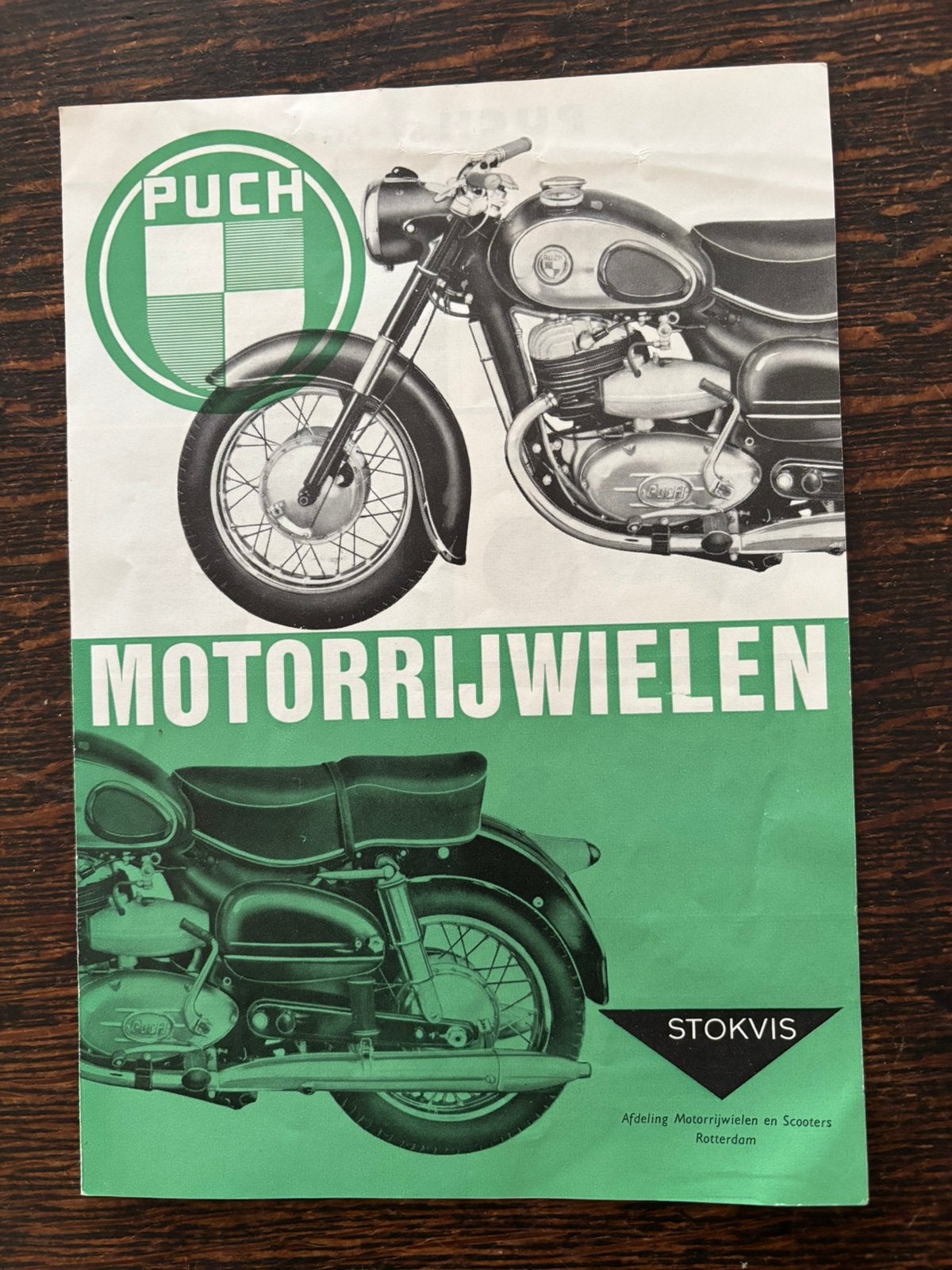 Puch prospectus van stokvis, Motoren, Ophalen of Verzenden, Overige merken