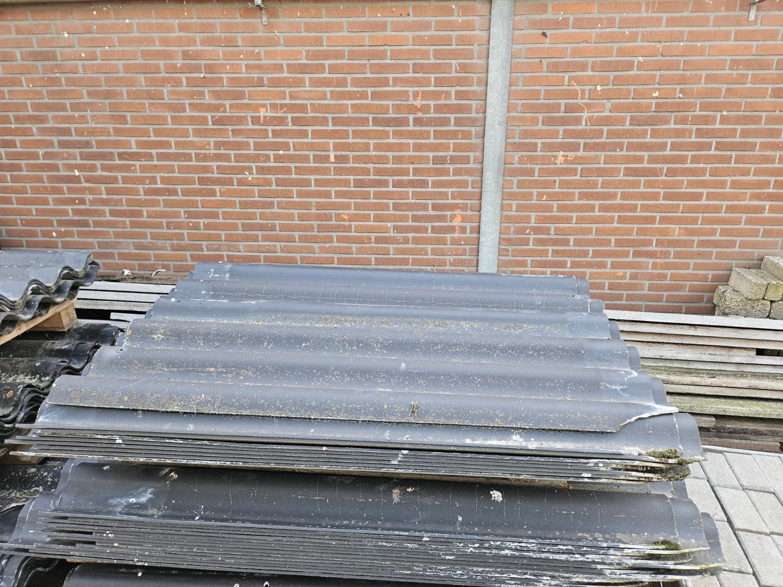 Golfplaten,  asbestvrij, dakbedekking, Ophalen, Zwart, 15 m² of meer, Golfplaat