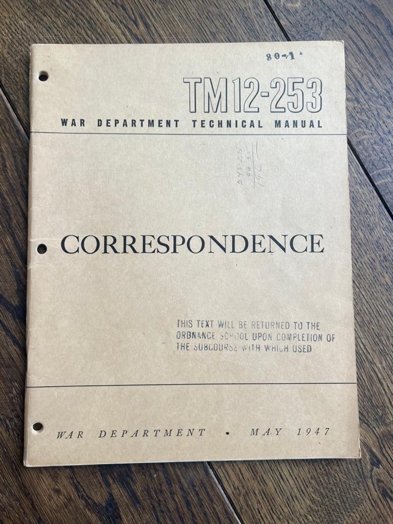 WO2 Korea Amerikaans voorschrift correspondentie brieven, Amerika, Verzenden, Boek of Tijdschrift