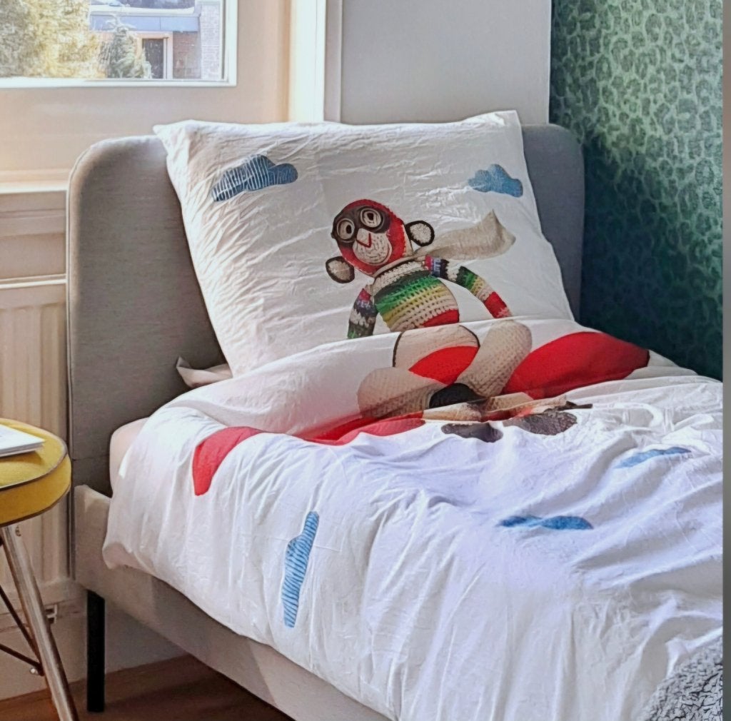 Ikea 1 persoonsbed Slattum lichtgrijs, Huis en Inrichting, Ophalen, 90 cm, Eenpersoons, Wit