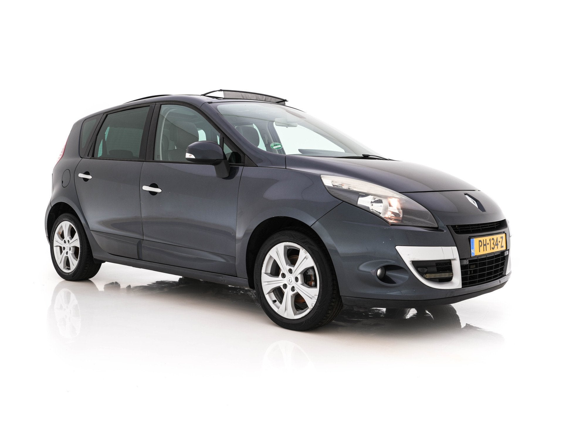 Renault Scénic 2.0 Aut. *PANO | LEATHER-FABRIC | NAVI-FULLM, Auto's, Renault, Euro 5, Gebruikt, Zwart, 4 cilinders