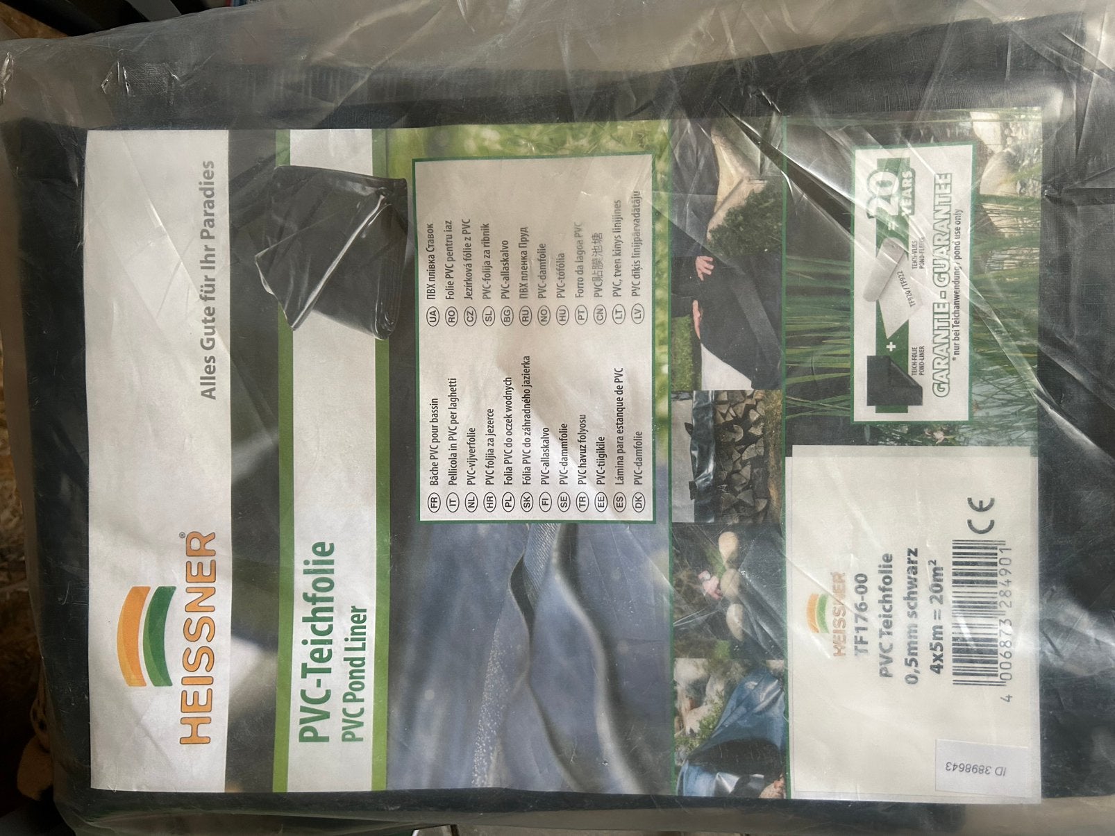 HEISSNER PVC vijverfolie ongebruikt, Ophalen of Verzenden, Nieuw