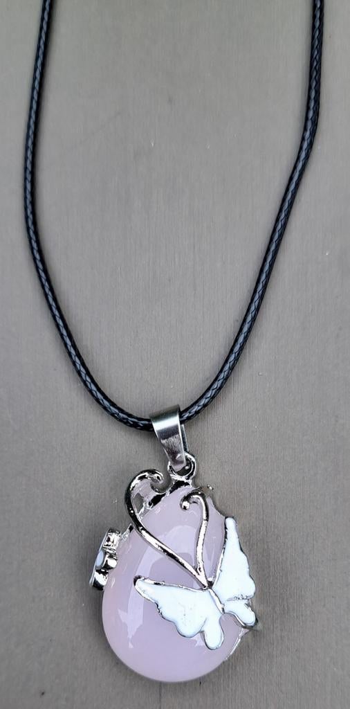 Opaliet Ketting/Opaliet/Vlinder/Moederdag Cadeau, Verzenden, Nieuw, Goud, Overige materialen