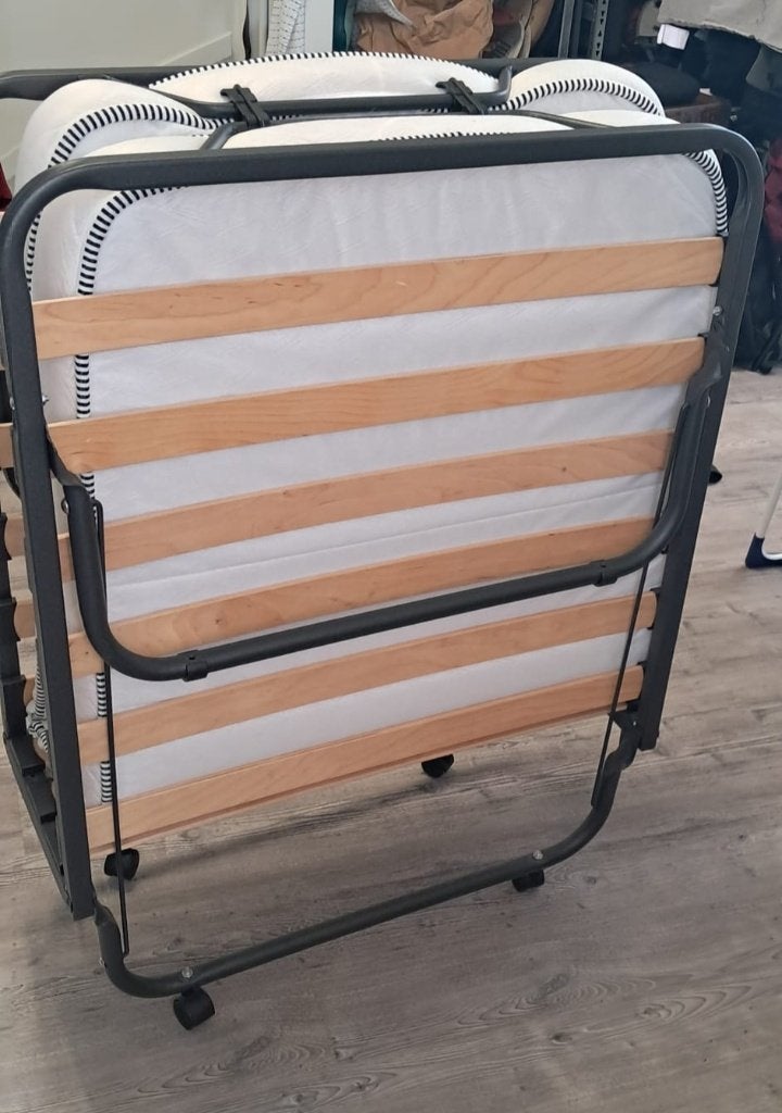 opklapbed 80x180, Ophalen, Eenpersoons, Zwart, 190 cm of minder