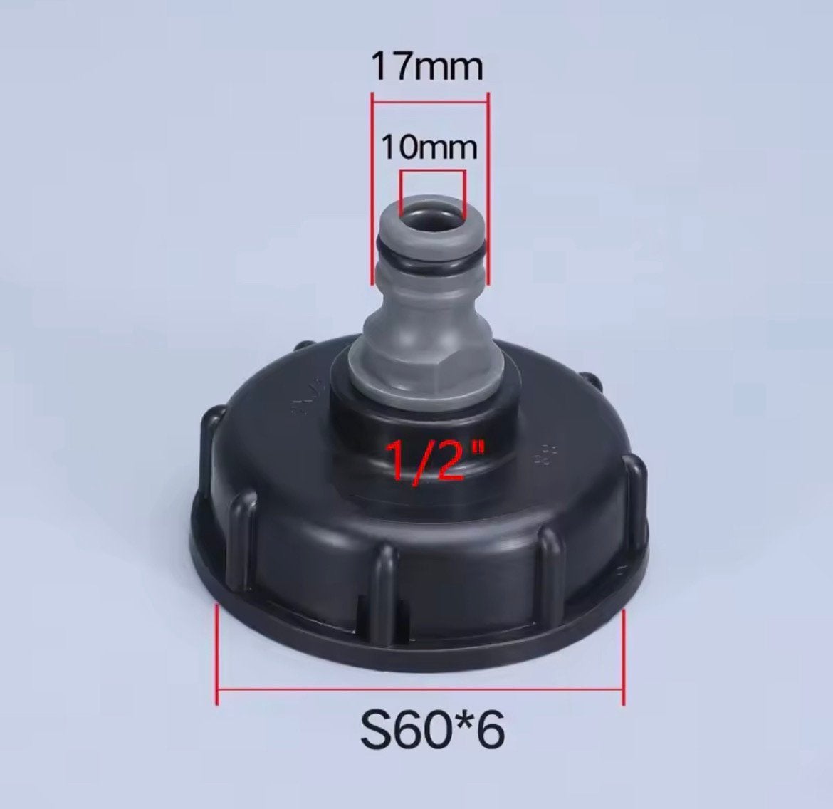 IBC adapter t.b.v. aansluiten (tuin)slang op regenton, Ophalen of Verzenden, Nieuw