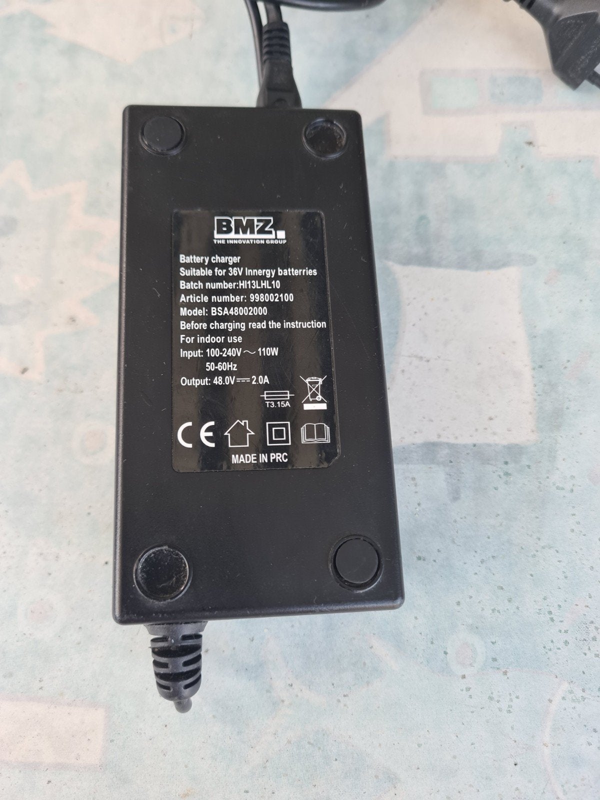 BMZ Oplader voor elektrische gazelle inergy, Ophalen