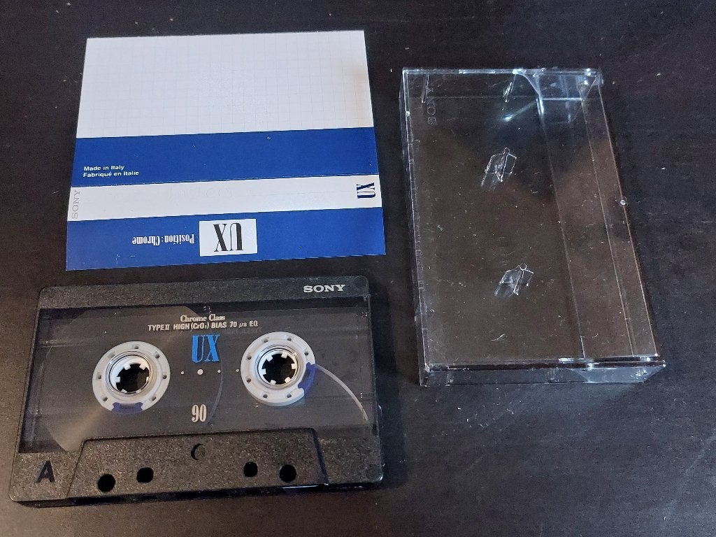 SONY UX 90 CASSETTEBANDJE, Overige genres, 1 bandje, Ophalen of Verzenden, Zo goed als nieuw