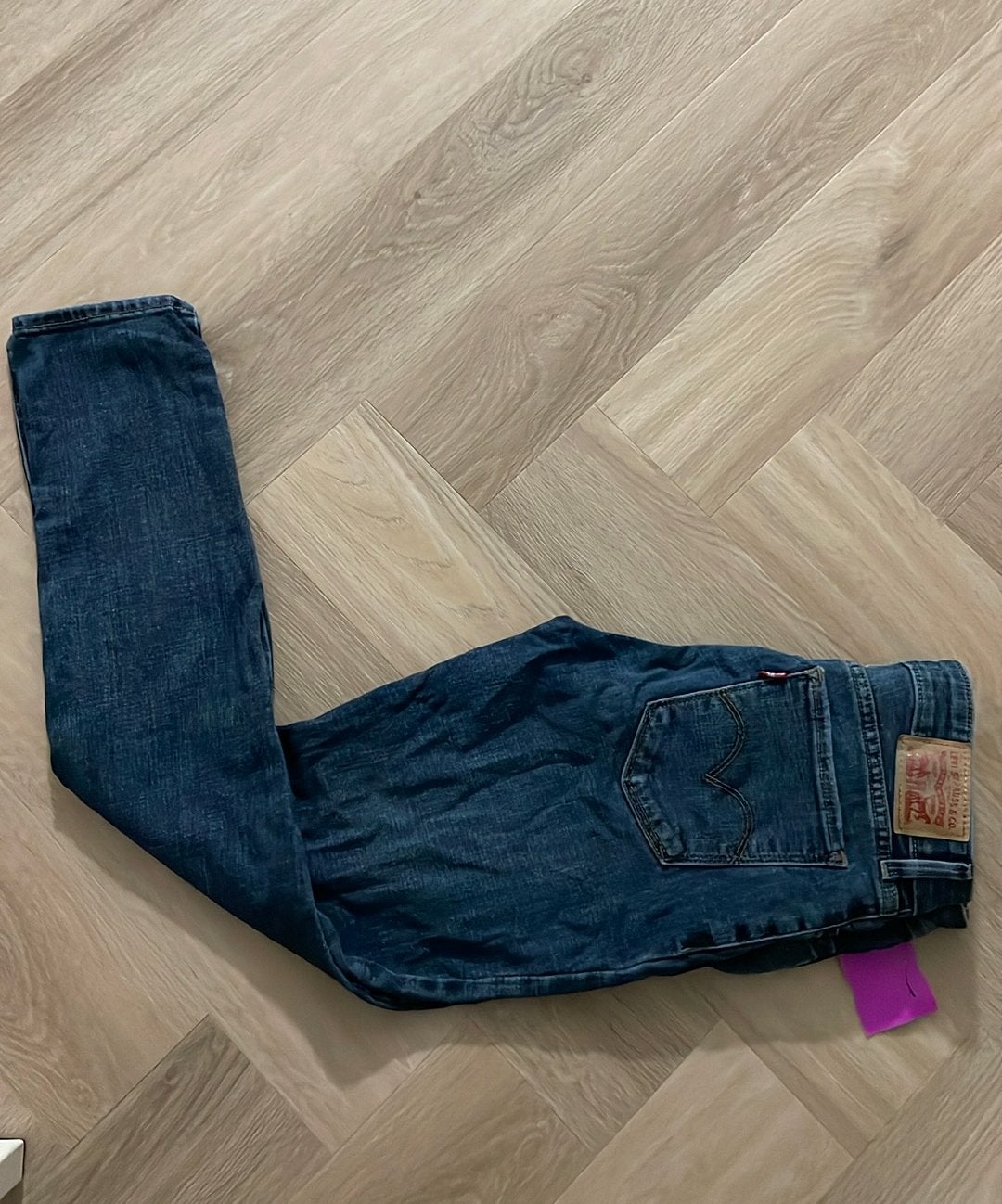 Levi’s 711 Skinny Jeans, Ophalen of Verzenden, Zo goed als nieuw, Blauw