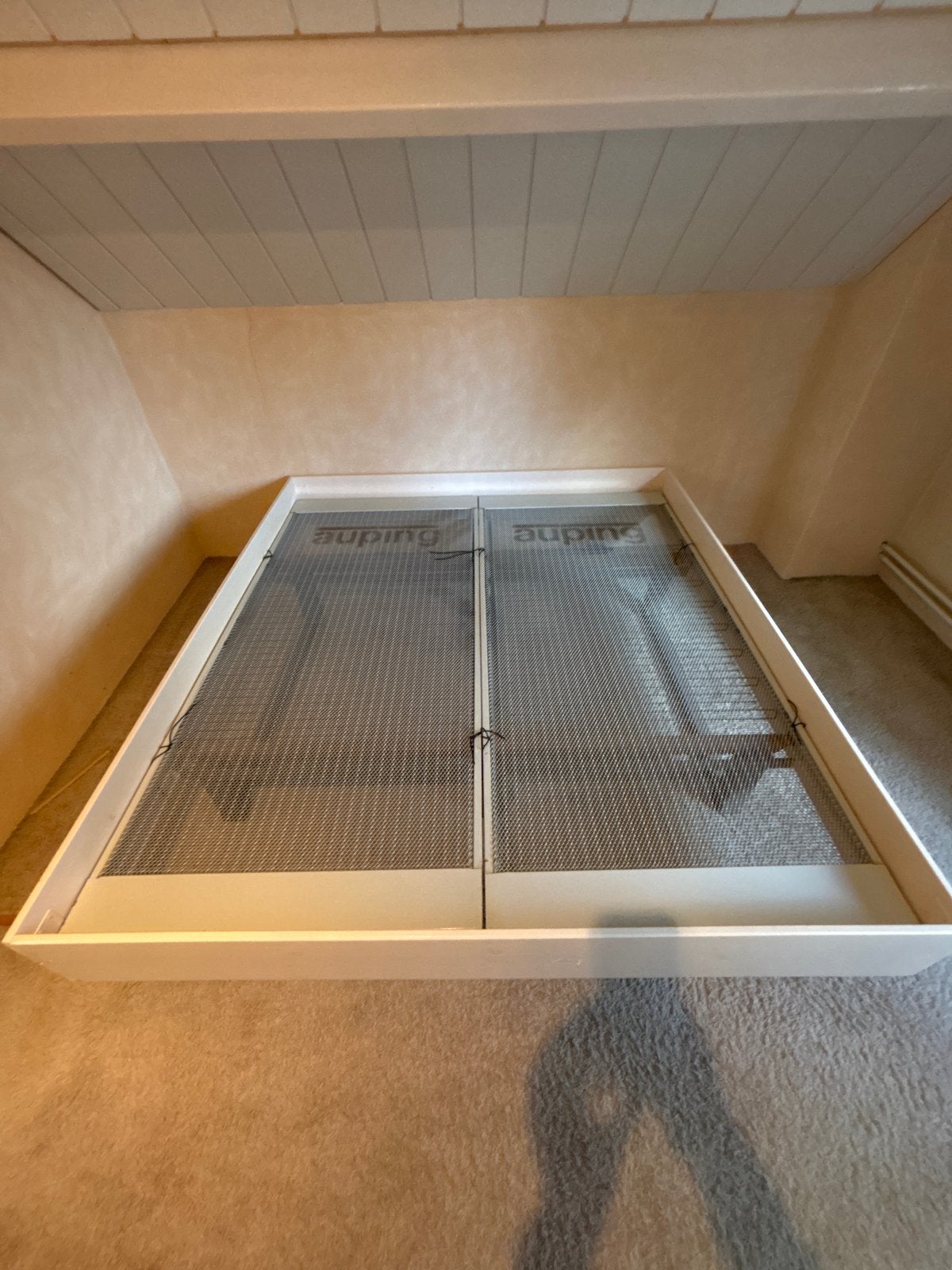2x Auping spiraalbodem 200x90 cm, Ophalen, Gebruikt, 90 cm, Eenpersoons