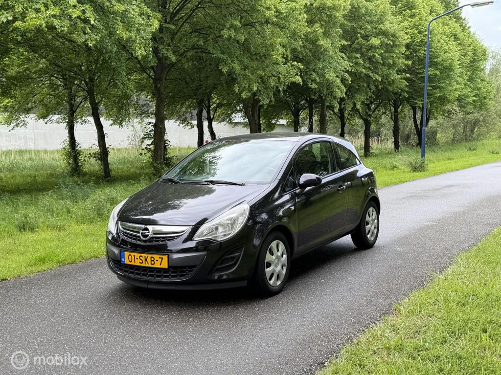Opel Corsa 1.4-16V Edition*VOL AUTOMAAT*NEW APK 06/27*AIRCO, Euro 5, Gebruikt, Zwart, 4 cilinders