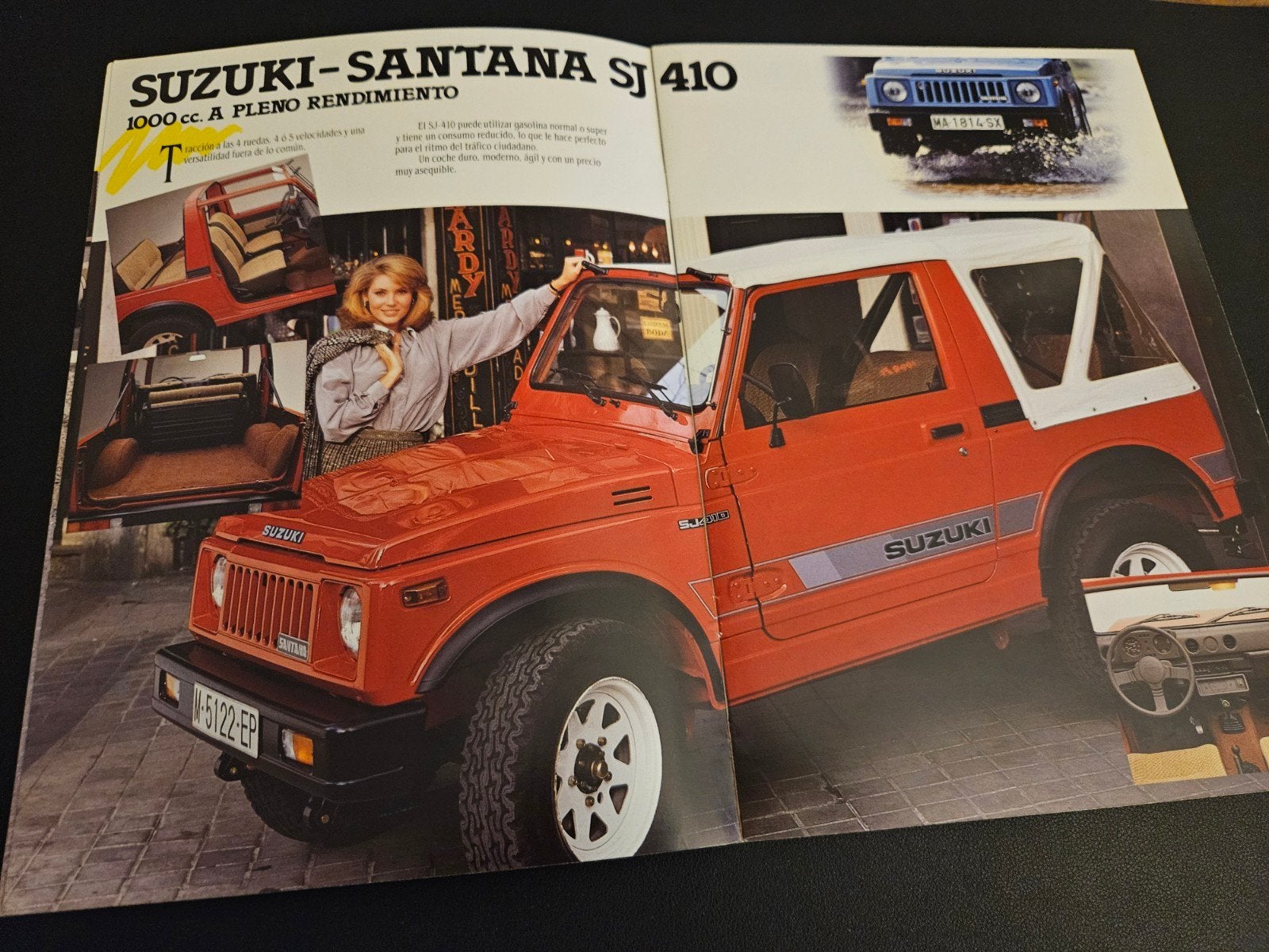Brochure Suzuki Santana SJ 410/413, Ophalen of Verzenden, Zo goed als nieuw, Overige merken