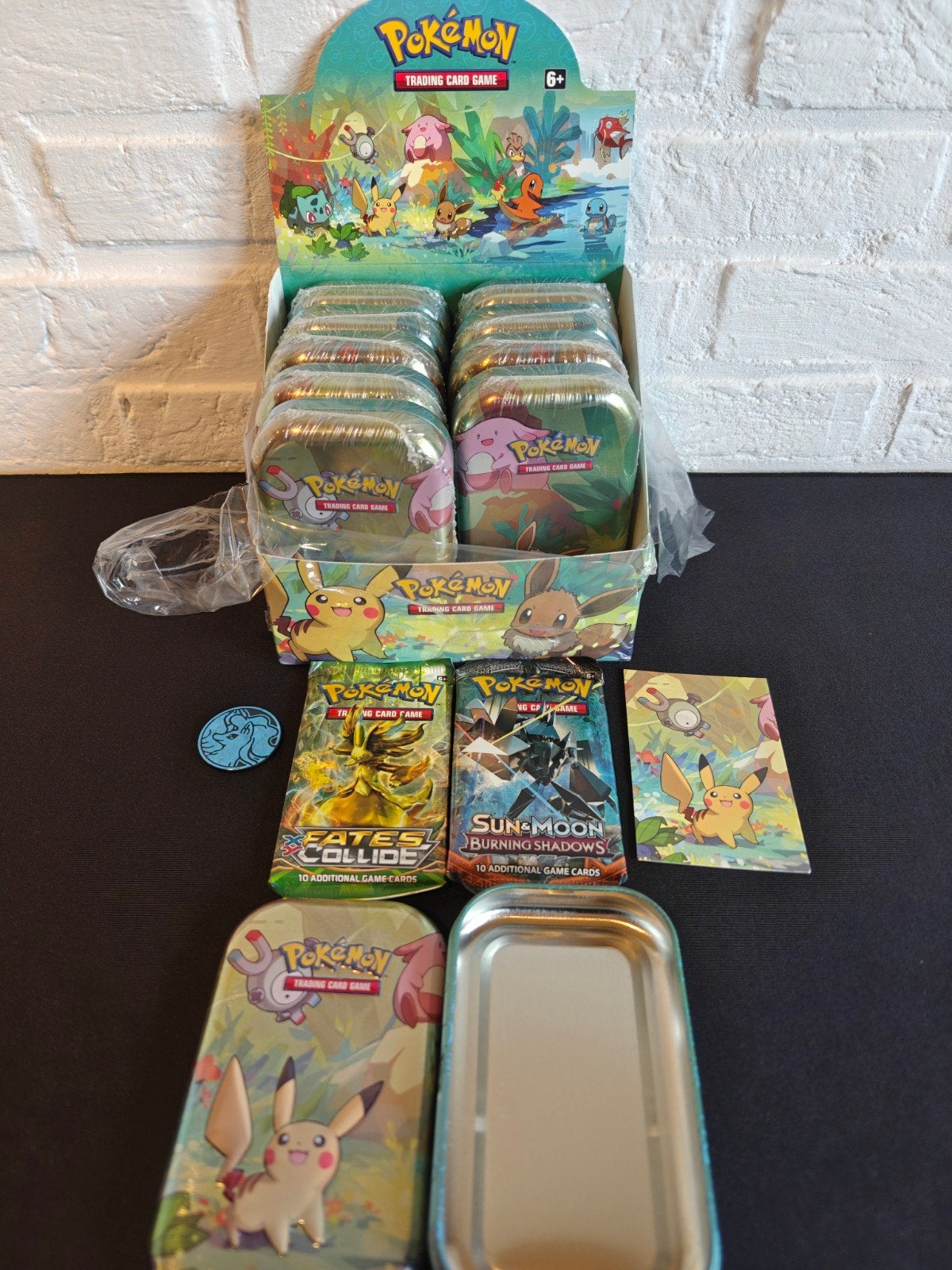 10x 2019 Pokémon TCG Kanto mini tins, Ophalen, Nieuw