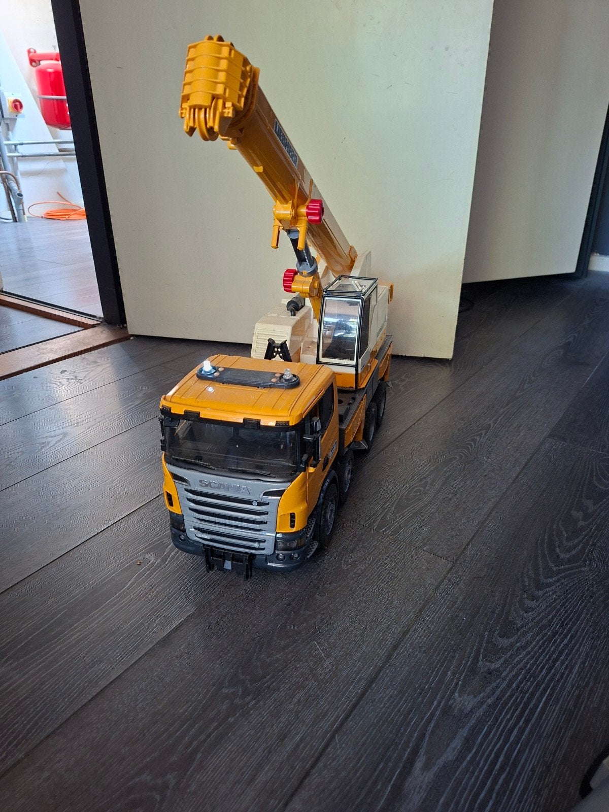 Scania Liebherr Kraanwagen Speelgoed, Ophalen, Gebruikt