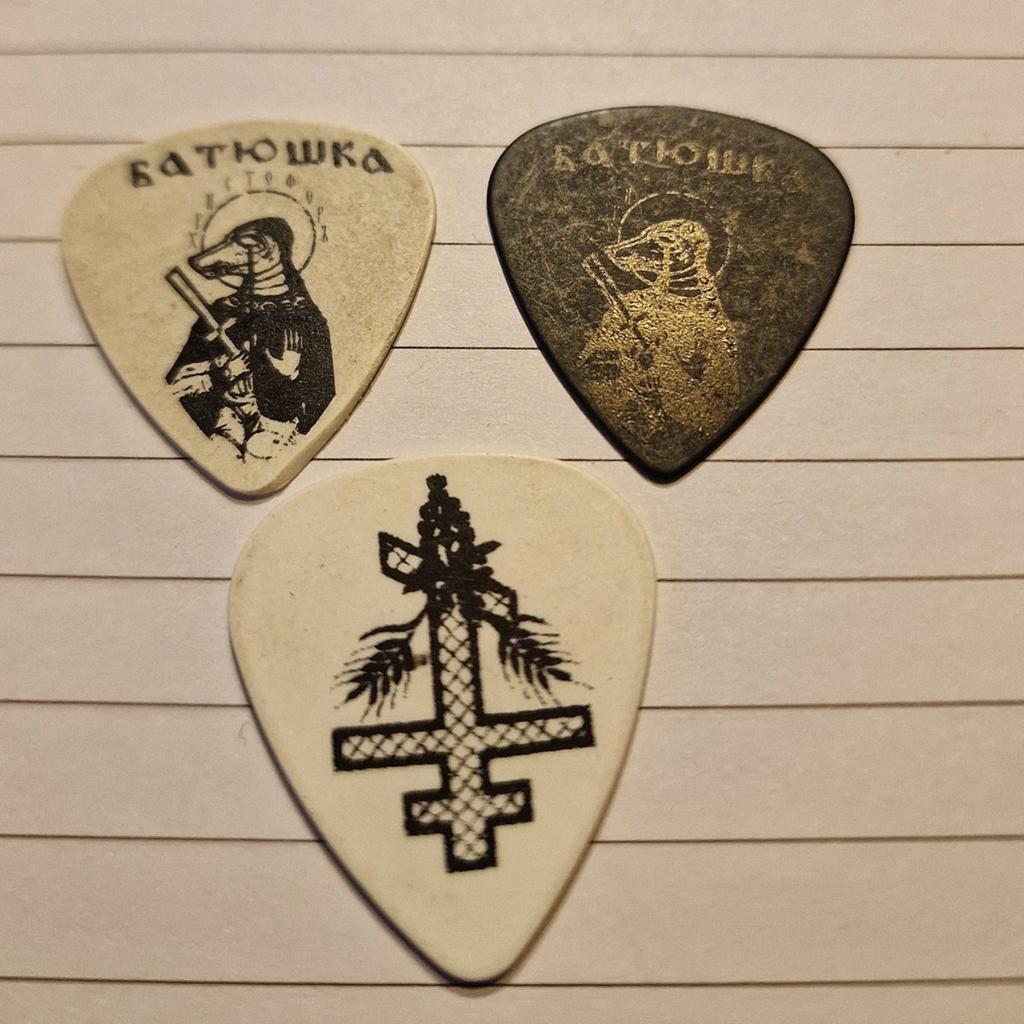 Batushka pick Behemoth Slayer Metallica Burzum Mayhem Ghost, Ophalen of Verzenden, Gebruikt