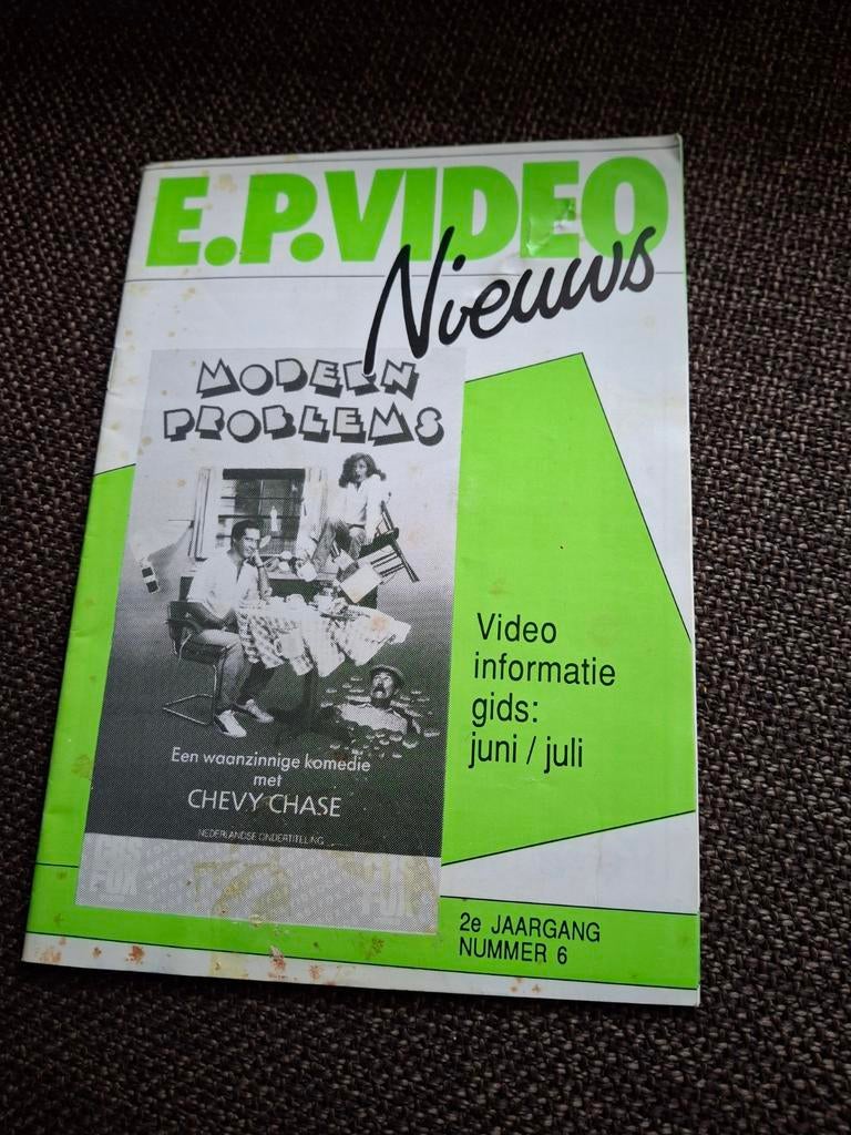 E.P. video nieuws blad voor video s  1985, Ophalen of Verzenden, 1980 tot heden, Tijdschrift