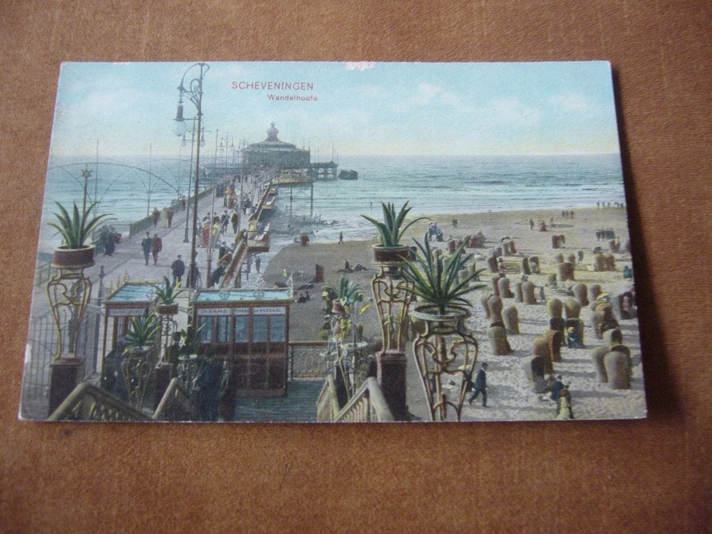 SCHEVENINGEN  =  WANDELHOOFD   BRIEFKAART 1908, Ophalen of Verzenden, Voor 1920, Gelopen, Zuid-Holland