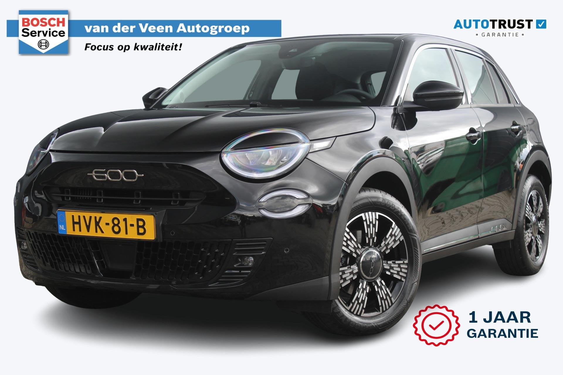 Fiat 600 1.2 Hybrid Pop | Incl. 12 maanden garantie | Voorst, Stof, Gebruikt, 1199 cc, 620 kg